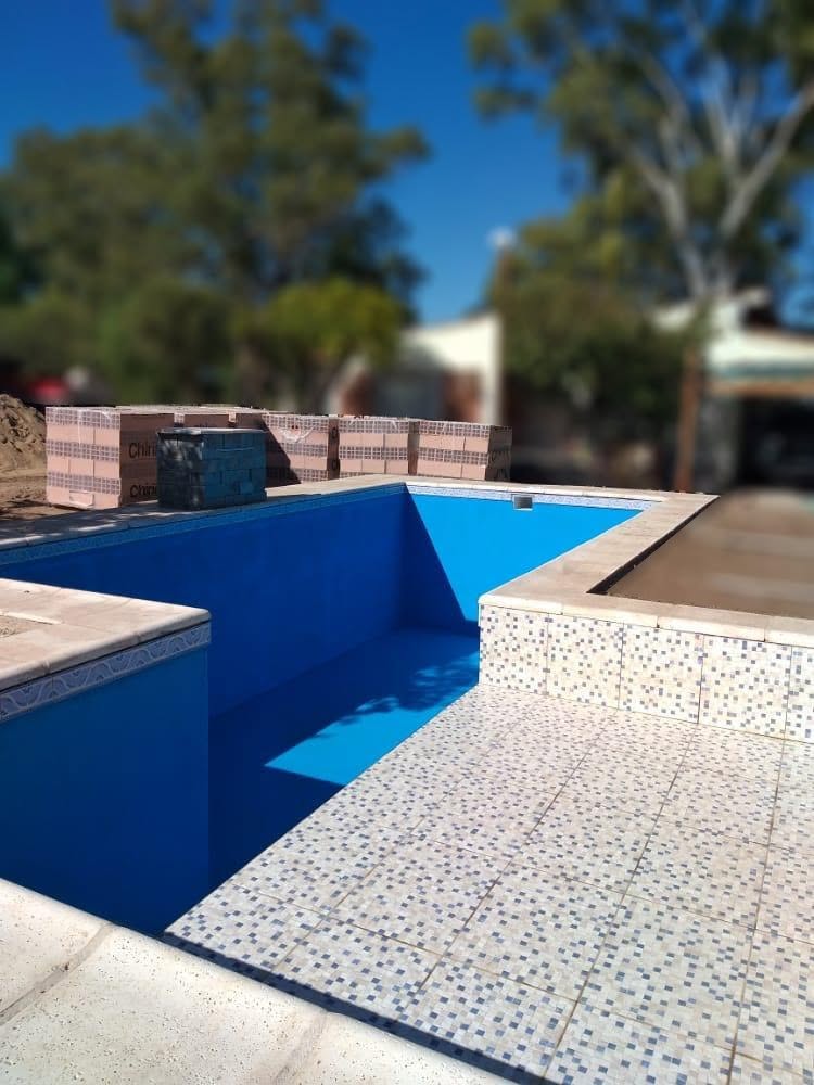 Obra de piscina